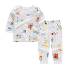 Load image into Gallery viewer, Cute Children's Autumn Pajamas Clothing Set Cartoon Boys & Girls Sleepwear Suits Kids Long Sleeves Top + Pants Baby Home Clothes