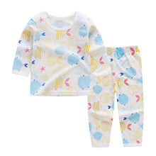 Load image into Gallery viewer, Cute Children's Autumn Pajamas Clothing Set Cartoon Boys & Girls Sleepwear Suits Kids Long Sleeves Top + Pants Baby Home Clothes