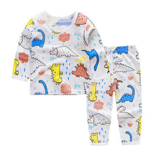 Load image into Gallery viewer, Cute Children's Autumn Pajamas Clothing Set Cartoon Boys & Girls Sleepwear Suits Kids Long Sleeves Top + Pants Baby Home Clothes