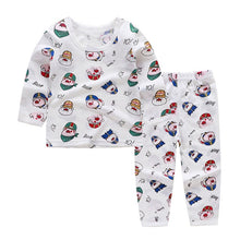 Load image into Gallery viewer, Cute Children's Autumn Pajamas Clothing Set Cartoon Boys & Girls Sleepwear Suits Kids Long Sleeves Top + Pants Baby Home Clothes