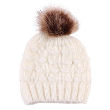 Load image into Gallery viewer, Infant Baby Boy Girl & Mom Winter Knit Warm Soft Beanie Hat Hairball Cap for Adult Children Family Matching Caps Hats