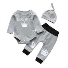 Load image into Gallery viewer, Newborn Baby Boys Girls Clothes Daddy/Mummy Letter 3Pcs Outfits Set Long Sleeve T-shirt+Pants Infant Toddler Clothing Suit