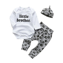 Load image into Gallery viewer, 3 Pcs Newborn Baby Boys Clothes Set Cloud Print Cotton Long Sleeve T-Shirt+Casual Solid Color Pant+Hat Infant Clothing Outfits
