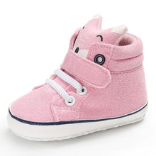 Load image into Gallery viewer, 1 Pair Autumn Baby Shoes Kids Boy Girl Fox Head Lace Cotton Cloth First Walker Anti-slip Soft Sole BabyToddler Shoes Sneakers