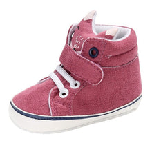 Load image into Gallery viewer, 1 Pair Autumn Baby Shoes Kids Boy Girl Fox Head Lace Cotton Cloth First Walker Anti-slip Soft Sole BabyToddler Shoes Sneakers