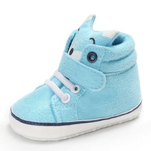 Load image into Gallery viewer, 1 Pair Autumn Baby Shoes Kids Boy Girl Fox Head Lace Cotton Cloth First Walker Anti-slip Soft Sole BabyToddler Shoes Sneakers