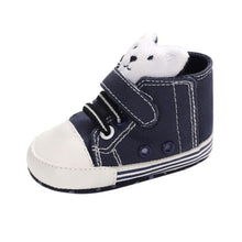 Load image into Gallery viewer, 1 Pair Autumn Baby Shoes Kids Boy Girl Fox Head Lace Cotton Cloth First Walker Anti-slip Soft Sole BabyToddler Shoes Sneakers
