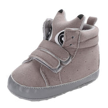 Load image into Gallery viewer, 1 Pair Autumn Baby Shoes Kids Boy Girl Fox Head Lace Cotton Cloth First Walker Anti-slip Soft Sole BabyToddler Shoes Sneakers