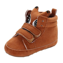 Load image into Gallery viewer, 1 Pair Autumn Baby Shoes Kids Boy Girl Fox Head Lace Cotton Cloth First Walker Anti-slip Soft Sole BabyToddler Shoes Sneakers