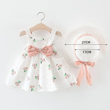 Load image into Gallery viewer, Melario Baby Clothing Sets 2020 Summer Sleeveless Dress Girls Three Piece Sets Short Pants+Dress Set Stripe Patten For Baby 6-24