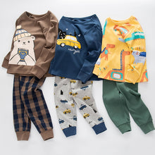 Load image into Gallery viewer, Baby Kids Pajamas Sets Cotton Boys Sleepwear Suit Autumn Girls Pajamas Long Sleeve Pijamas Tops+Pants 2pcs Children Clothing