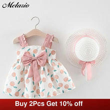 Load image into Gallery viewer, Melario Baby Girls Clothing 2020 Baby Girl Clothes Set Outfit Baby Boho Style Summer Beach Outfit Clothe Tops + Pants + Hat