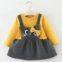 Load image into Gallery viewer, Melario Newborn Baby Girl Dress Autumn Princess Dresses for Kids Dress Cartoon Baby Dress With Bag Infant Clothing Toddler Dress