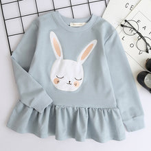 Load image into Gallery viewer, Bear Leader Girls Dress New Brand Baby Girls Blouse Rabbit Ears Hooded Ruched Long Sleeve Children Clothing Dress Girls Clothes