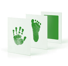 Load image into Gallery viewer, Baby Footprints Handprint Ink Pads Safe Non-toxic Ink Pads Kits for Baby Shower Baby Paw Print Pad Foot Print Pad Inkless