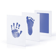Load image into Gallery viewer, Baby Footprints Handprint Ink Pads Safe Non-toxic Ink Pads Kits for Baby Shower Baby Paw Print Pad Foot Print Pad Inkless