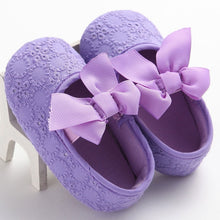 Load image into Gallery viewer, Emmababy Infant Baby Girl Shoes Bowknot Anti-Slip Soft Sole Hook First Walkers Toddler Infant Baby Girl Kids Shoes 0-18M 3 Color