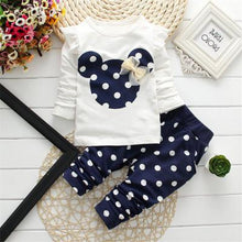 Load image into Gallery viewer, 2020 Spring New Children's Clothing Fashion Baby Girl Out 2pcs Suit Coat +Pant Cartoon Set Newborn Baby Cotton Clothes Suit