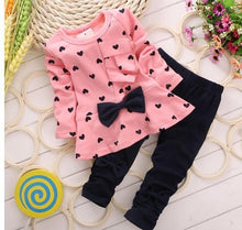 Load image into Gallery viewer, 2020 Spring New Children's Clothing Fashion Baby Girl Out 2pcs Suit Coat +Pant Cartoon Set Newborn Baby Cotton Clothes Suit