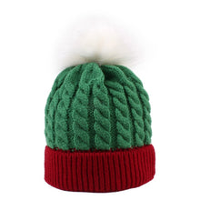 Load image into Gallery viewer, 2020 New Fashion Children Winter Hats Baby Kids Girl Solid Knitted Beanies Caps Hair Ball Thick Baby Boys Girls Winter Warm Hat