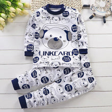 Load image into Gallery viewer, Autumn Pajamas For Children Long Sleeve Cotton Blend Suit Cartoon Animal Clothing Baby Pyjamas Set Sleepwear Free Octopus Dolls