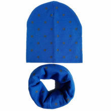 Load image into Gallery viewer, 2Pcs/Set Cotton Baby Hat Scarf Spring Star Print Children Caps Scarves Boys Girls Warm Beanie Collar Set Autumn Children Hat Set