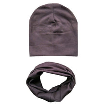 Load image into Gallery viewer, Autumn Winter Baby Hat Set Boys Girls Neck Scarf Spring Warm Neckerchief Kids Beanies Sets Cotton Children Hat Scarf 2pcs Sets
