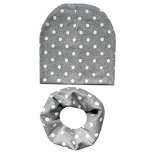 Load image into Gallery viewer, 2Pcs/Set Cotton Baby Hat Scarf Spring Star Print Children Caps Scarves Boys Girls Warm Beanie Collar Set Autumn Children Hat Set
