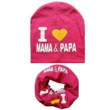 Load image into Gallery viewer, 2Pcs/Set Cotton Baby Hat Scarf Spring Star Print Children Caps Scarves Boys Girls Warm Beanie Collar Set Autumn Children Hat Set