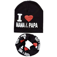 Load image into Gallery viewer, 2Pcs/Set Cotton Baby Hat Scarf Spring Star Print Children Caps Scarves Boys Girls Warm Beanie Collar Set Autumn Children Hat Set