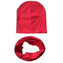 Load image into Gallery viewer, 2Pcs/Set Cotton Baby Hat Scarf Spring Star Print Children Caps Scarves Boys Girls Warm Beanie Collar Set Autumn Children Hat Set