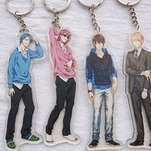 Load image into Gallery viewer, 1pcs 12cm Factory Price!Yaoi Fan BL Love Ogeretsu Tanaka BITCH-BO YARICHIN Ten Count Doubleside Keyrings Pendant Car Key Holder