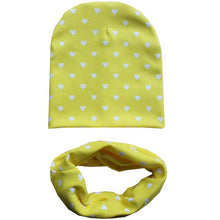 Load image into Gallery viewer, 2Pcs/Set Cotton Baby Hat Scarf Spring Star Print Children Caps Scarves Boys Girls Warm Beanie Collar Set Autumn Children Hat Set