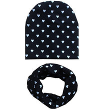 Load image into Gallery viewer, 2Pcs/Set Cotton Baby Hat Scarf Spring Star Print Children Caps Scarves Boys Girls Warm Beanie Collar Set Autumn Children Hat Set