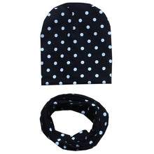 Load image into Gallery viewer, 2Pcs/Set Cotton Baby Hat Scarf Spring Star Print Children Caps Scarves Boys Girls Warm Beanie Collar Set Autumn Children Hat Set
