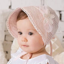 Load image into Gallery viewer, Baby Summer Outdoor Bucket Hat Kids Children Floral Panama Cap Sun Beach Caps Lovely Lace Princess Brim Baby Girl Sun Hat