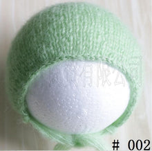 Load image into Gallery viewer, Handcraft Baby hand Knit Mohair Bonnet ,Baby Photography Props. Photography prop.on Baby Shower Gift
