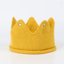 Load image into Gallery viewer, Crown Baby Hat Photography Props Autumn Winter Knit Newborn Baby Girl Boy Hat Turban Infant Toddler Beanie Cap Casquette Enfant
