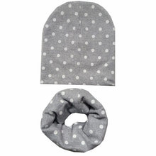Load image into Gallery viewer, Autumn Winter Baby Hat Set Boys Girls Neck Scarf Spring Warm Neckerchief Kids Beanies Sets Cotton Children Hat Scarf 2pcs Sets
