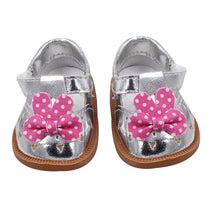 Load image into Gallery viewer, Cute Doll Shoes 7cm High-quality Bow Cartoon Skull Pattern Mini Shoes For 18 Inch American And Baby New Bron Dolls Toy 1/3 BJD
