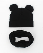 Load image into Gallery viewer, Baby Hat Cotton Ear Cap For Boys And Girls Winter Hat Scarf Set Children Boys Cap Scarf 2PCS
