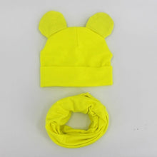 Load image into Gallery viewer, Baby Hat Cotton Ear Cap For Boys And Girls Winter Hat Scarf Set Children Boys Cap Scarf 2PCS
