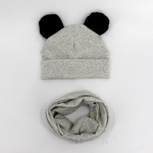 Load image into Gallery viewer, Baby Hat Cotton Ear Cap For Boys And Girls Winter Hat Scarf Set Children Boys Cap Scarf 2PCS
