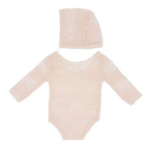 Load image into Gallery viewer, New Children Photography Clothing Newborn Lace Clothes Full Moon Hundred Days Baby Princess Hat Onesies
