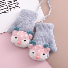 Load image into Gallery viewer, Baby New Cute Deer Gloves with Sound Winter Knit Wool Newborn Mittens Velvet Thick Children Kids Keep Finger Warm 0-4 Years Old
