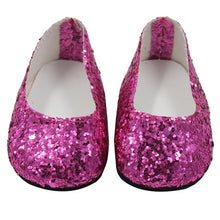 Load image into Gallery viewer, New Fashion Baby Sequins Doll Shoes 7cm Manual Shoes Lovely 43cm Dolls Baby New Born and 18 inches American Doll Free Shipping
