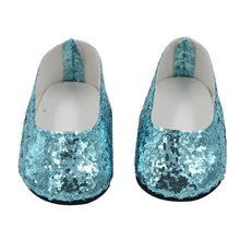Load image into Gallery viewer, New Fashion Baby Sequins Doll Shoes 7cm Manual Shoes Lovely 43cm Dolls Baby New Born and 18 inches American Doll Free Shipping
