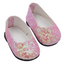 Load image into Gallery viewer, New Fashion Baby Sequins Doll Shoes 7cm Manual Shoes Lovely 43cm Dolls Baby New Born and 18 inches American Doll Free Shipping
