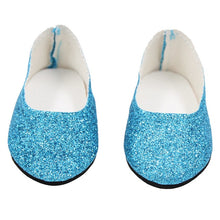 Load image into Gallery viewer, New Fashion Baby Sequins Doll Shoes 7cm Manual Shoes Lovely 43cm Dolls Baby New Born and 18 inches American Doll Free Shipping
