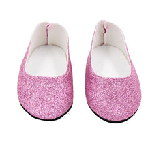Load image into Gallery viewer, New Fashion Baby Sequins Doll Shoes 7cm Manual Shoes Lovely 43cm Dolls Baby New Born and 18 inches American Doll Free Shipping
